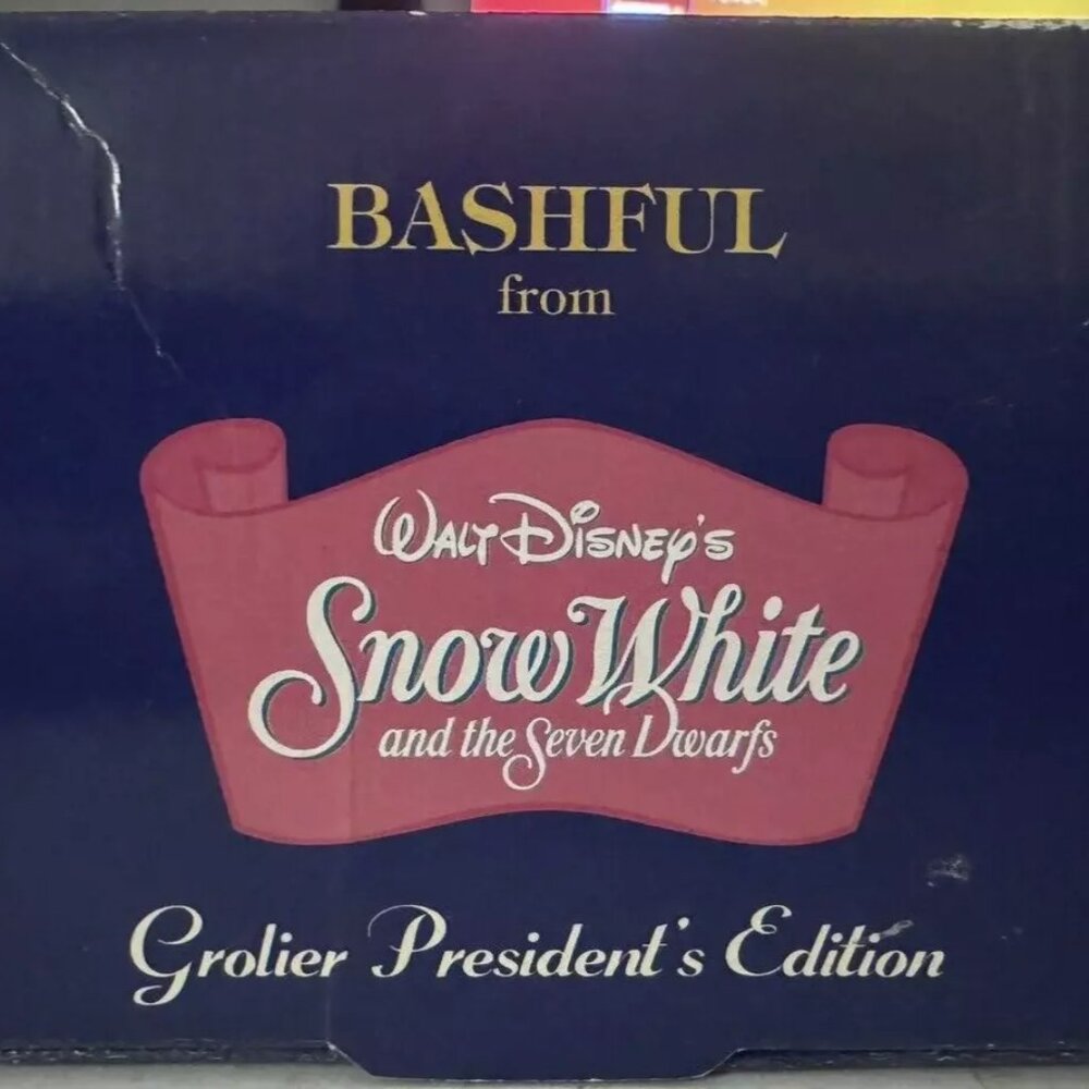 Disney Grolier Christmas Ornament Bashful From Snow White